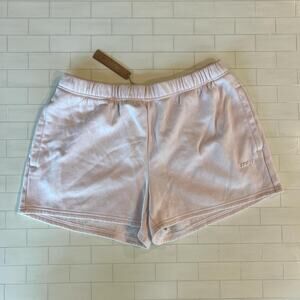 NWT SKIMS Cotton Fleece Classic Short - Barely Pink - L